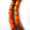 Orange Impression Jasper Tube Beads