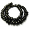 Jet 6-10mm Nugget Beads