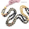 Example of use Dalmation Jasper 8mm Faceted Round Beads