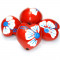 Kukui Nut Red With Flower (Pack 4)