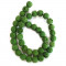 Dyed Lava Rock Green 10mm Round Bead