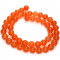 Malay Jade Orange 8mm Round Beads