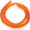 Malay Jade Orange 6mm Round Beads