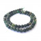 Moss Agate Faceted 6mm Round Beads
