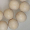Natural White Wood 15mm Round Beads