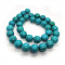 Reconstituted Tibetan Turquoise 12mm Round Beads