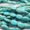 Reconstituted Turquoise 10x14mm Oval Beads
