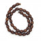 Robles Oval 8x11mm Wood Beads Dark Brown