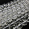 Rock Crystal 8mm Faceted Round Beads