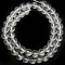 Rock Crystal 8mm Faceted Round Beads