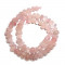 Rose Quartz Center Drilled Nugget Beads
