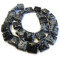 Snowflake Obsidian 16mm Square Beads