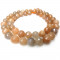 Sunstone 8mm Faceted Round Beads