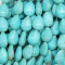 Synthetic Turquoise Flat Drop Beads