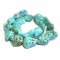 Turquoise Dyed Howlite Nugget Beads