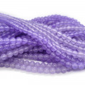Malay Jade Purple 6mm Round Beads