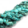 Stabilised Turquoise 14-16mm Nugget Beads