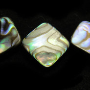 Abalone 12mm Diamond Beads