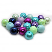 Mermaid Mix Acrylic Bubblegum Beads 16mm