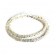 Natural Burmese Jade 4mm Round Beads