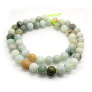 Natural Burmese Jade 8mm Round Beads (0123)