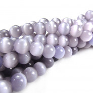 Cats Eye Lavender 6mm Round Beads