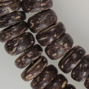 Coco Brown 8mm Pokalet Wood Beads