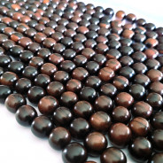 Kamagong (Tiger Ebony) 12mm Round Wood Beads