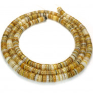 4-5mm Gold Lip Shell Heishi Beads 