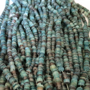 Green Hammer Shell Heishi Beads 