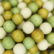 Natural White Wood Mixed Colour Beads - Khaki, Olive and Natural