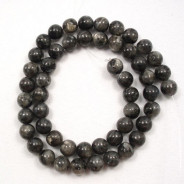 Larvikite 8mm Round Beads