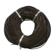 Sienna Brown Cowhide Leather Cord 1mm Round 10M Roll