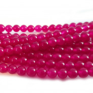 Malay Jade Fuchsia 4mm Round Beads