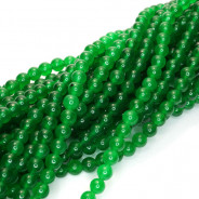 Malay Jade Emerald Green 4mm Round Beads