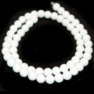 Malay Jade White 4mm Round Beads