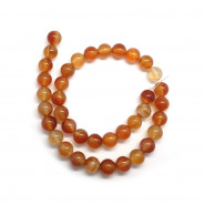 Natural Colour Carnelian 10mm Round Beads