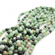 Natural Green Turquoise 4mm Round Beads