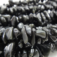 Obsidian Chip Beads
