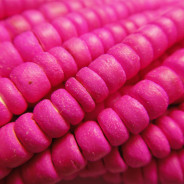 Coco Pink Wood Beads