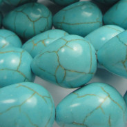 Reconstituted Turquoise 13x18mm Drop Beads