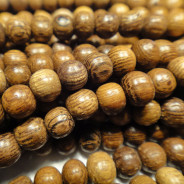 Robles 5-6mm Round Wood Beads