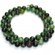 Ruby Zoisite 8mm Round Beads