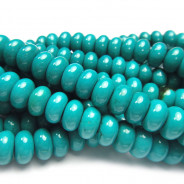 Stabilised Turquoise 5x8mm Rondelle Beads