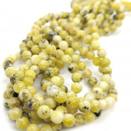Yellow Turquoise 6mm Round Beads
