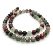 African Bloodstone 6mm Round Beads