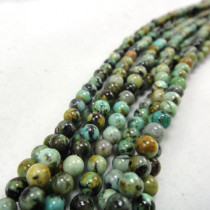 African Turquoise Round 4mm Beads