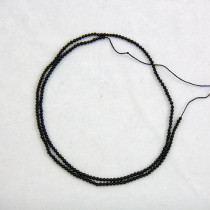 Black Onyx 2mm Round Beads