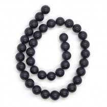 Black Onyx Matte 10mm Round Beads
