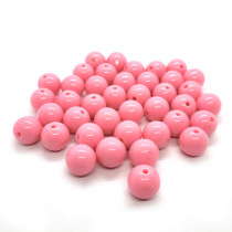Medium Pink Acrylic Bubblegum Beads 16mm
